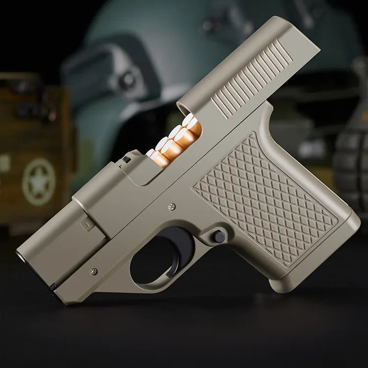 ESTUCHE ENCENDEDOR PORTA CIGARRILLOS EN FORMA DE PISTOLA