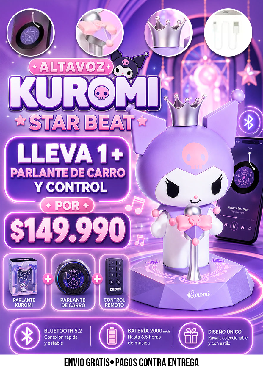 ALTAVOZ KUROMI STAR BEAT