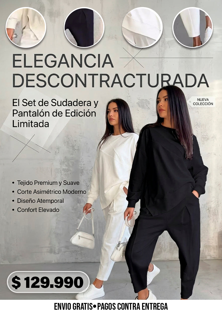 CONJUNTO DE SUDADERA Y PANTALÓN PARA MUJER