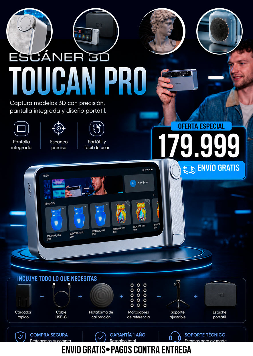 ESCÁNER 3D TOUCAN PRO