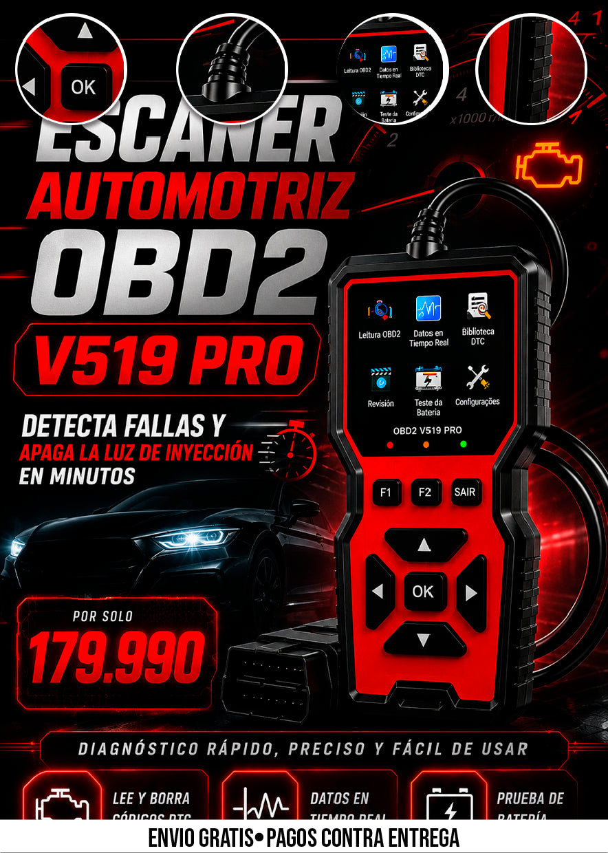 ESCANER AUTOMOTRIZ OBD2