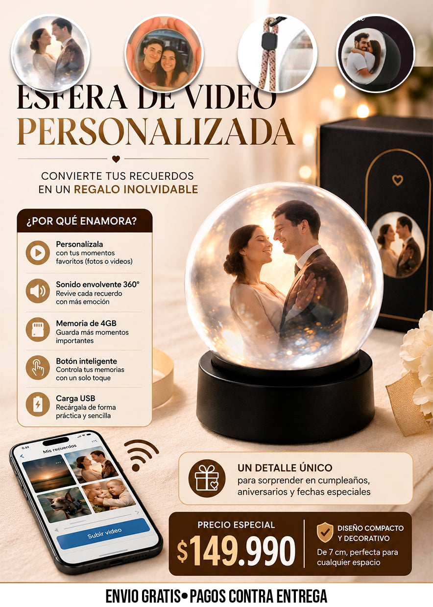 ESFERA DE VIDEO PERSONALIZADA / VIDEO SPHERE