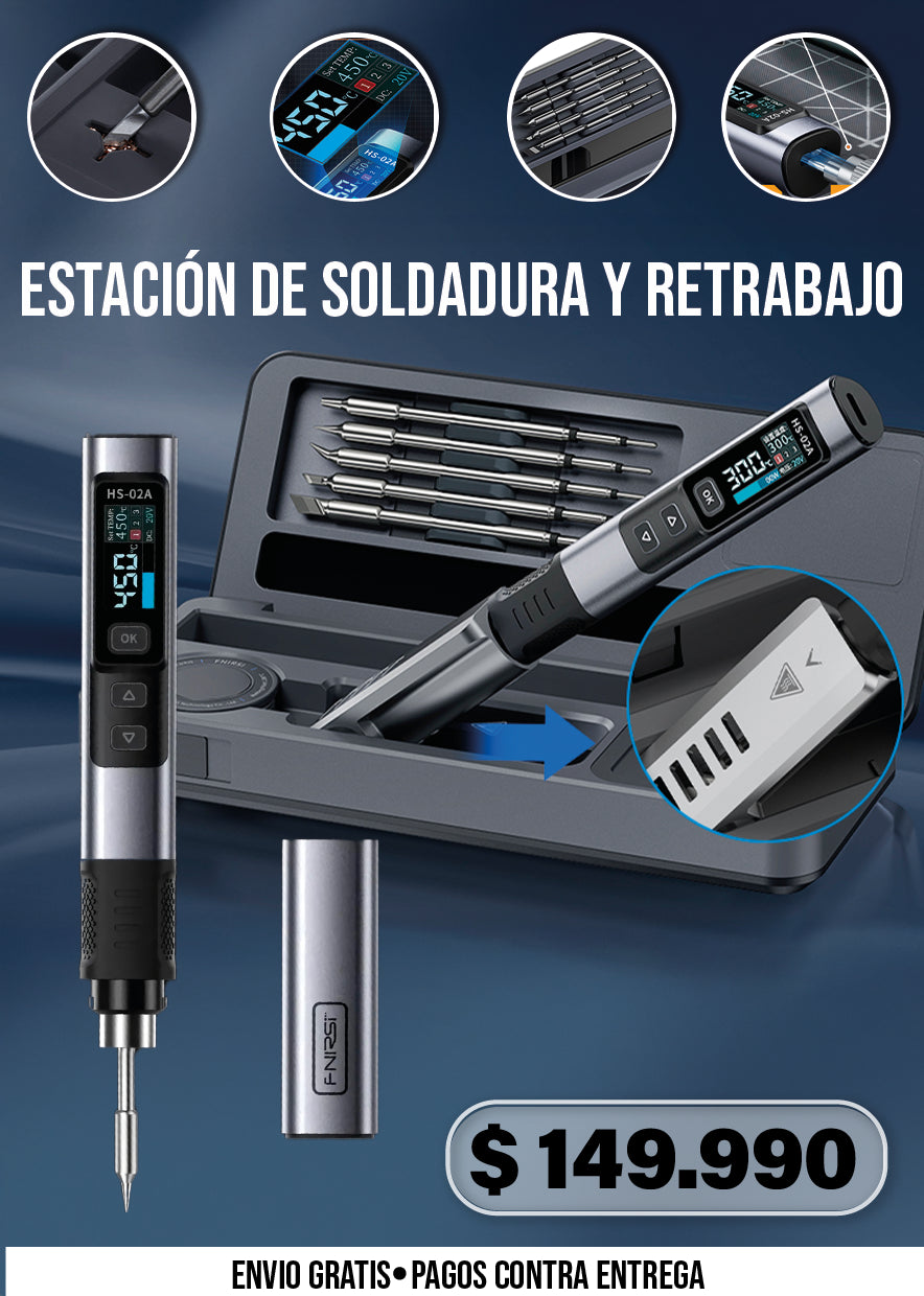 ESTACIÓN DE SOLDADURA Y RETRABAJO HS-02