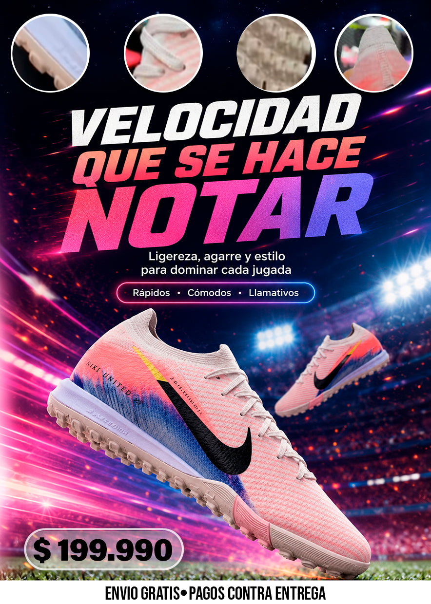 ZAPATILLAS PINK VELOCITY TF