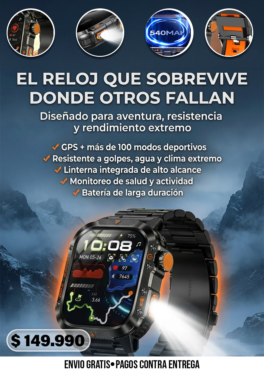 NOVAFORCE X2 PRO – RUGGED GPS SMARTWATCH