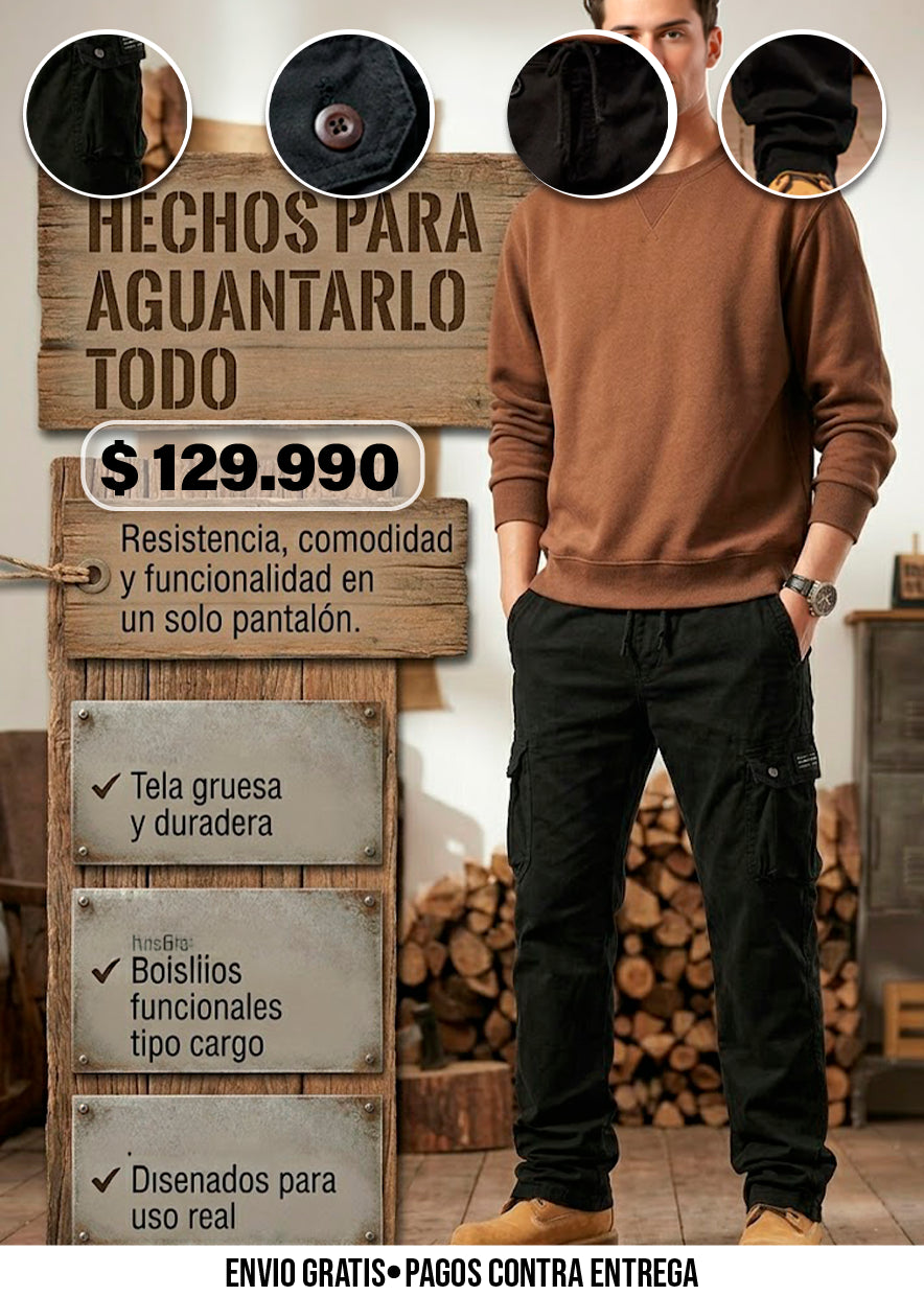 PANTALONES CARGO TÁCTICOS