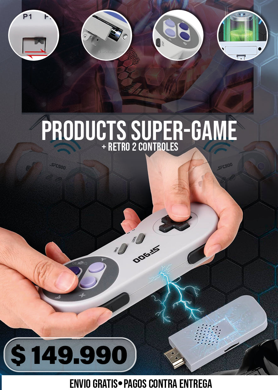 SUPER-GAME + RETRO 2 CONTROLES
