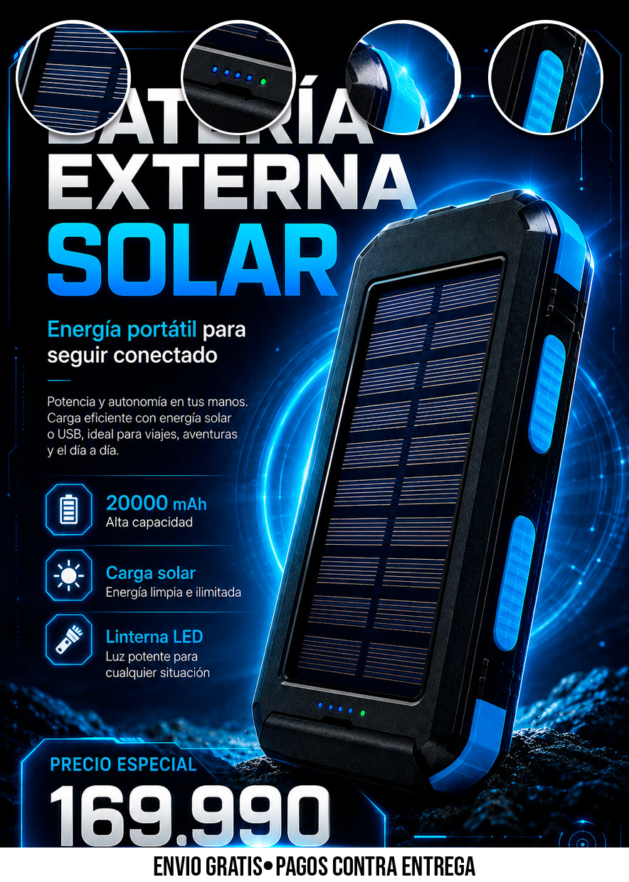 BATERÍA EXTERNA SOLAR