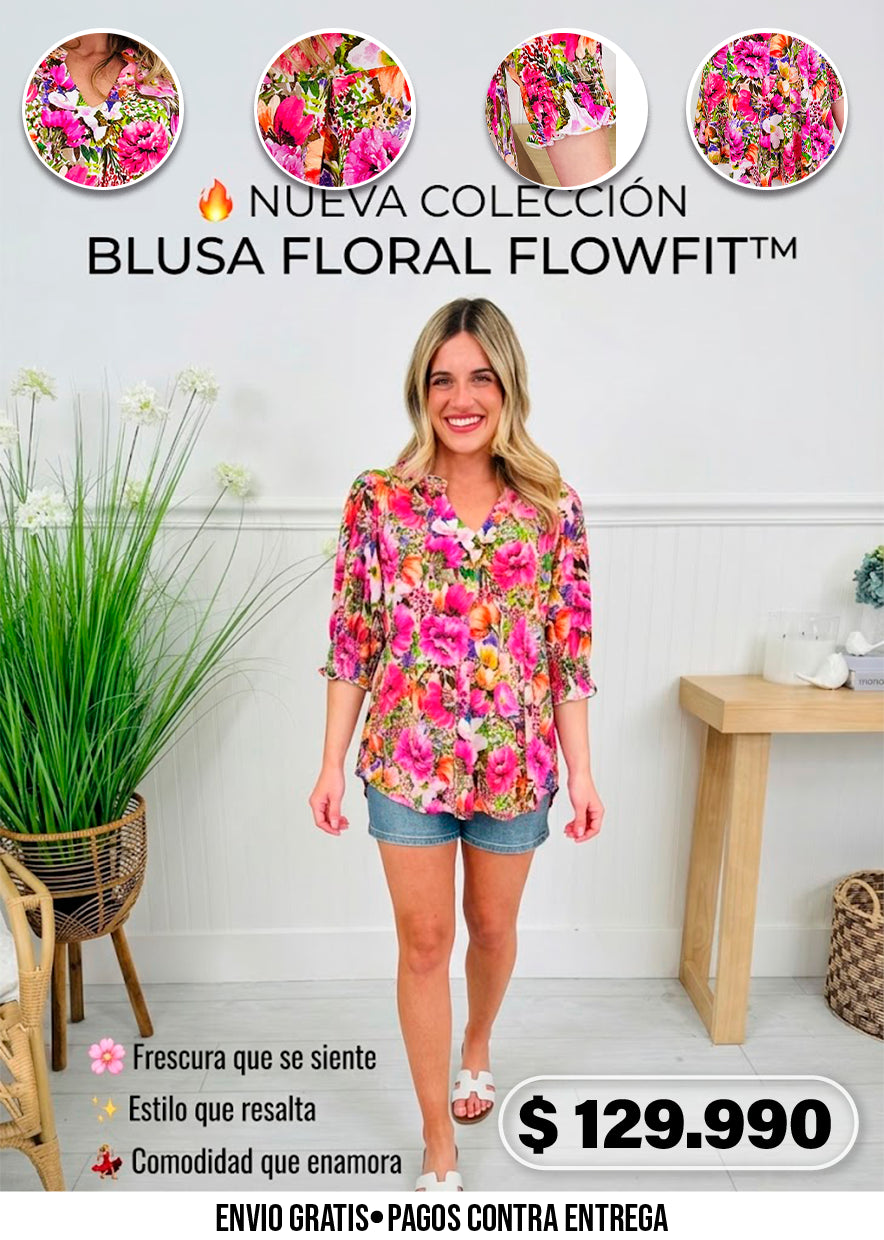 BLUSA FLORAL FLOWFIT
