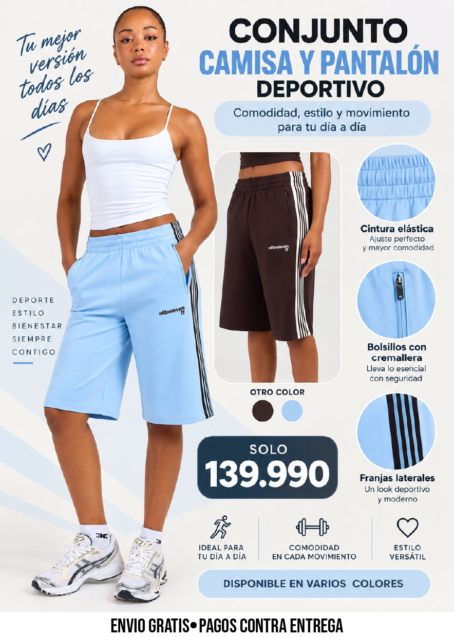 CONJUNTO CAMISA Y PANTALON ADIDAS