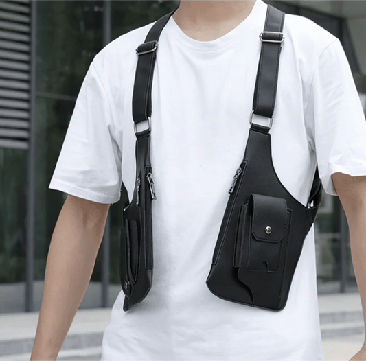 BOLSO DOBLE DE TIRANTES PARA HOMBRE