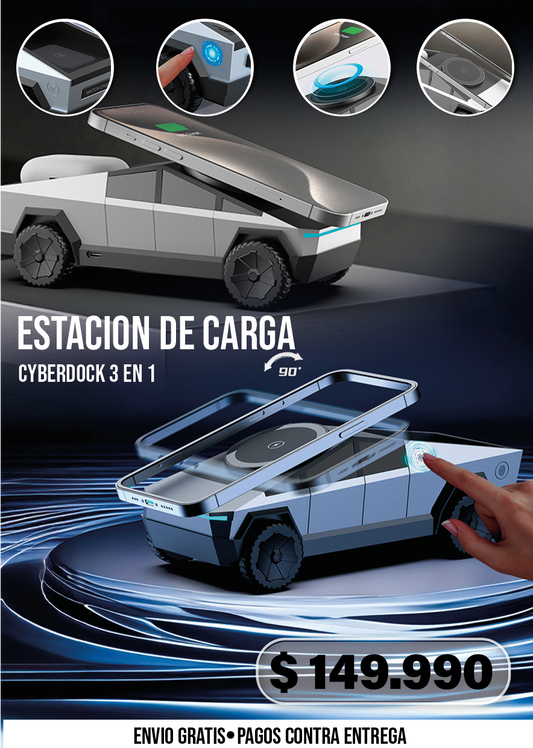 ESTACION DE CARGA CYBERDOCK 3 EN 1