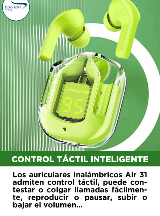 AURICULARES INALAMBRICOS VERDES