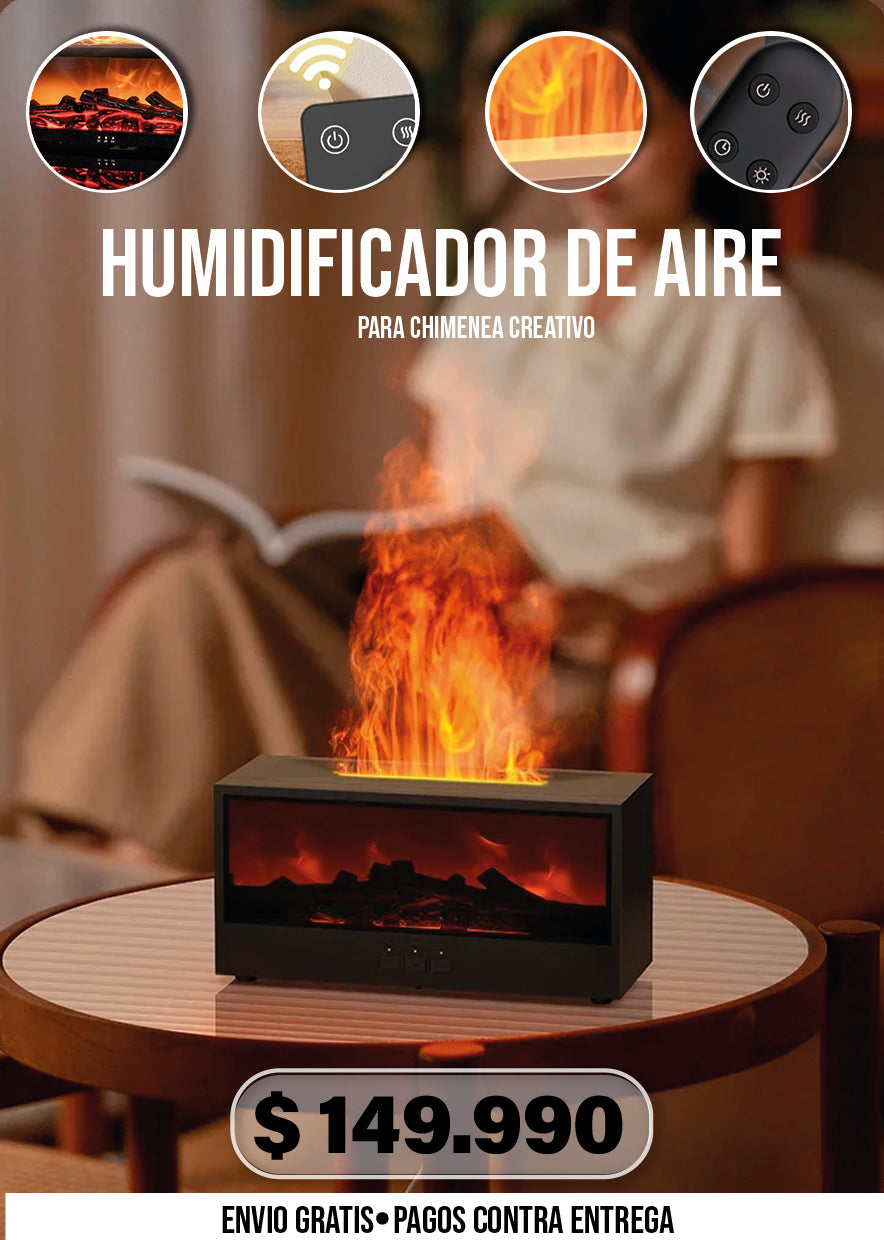 HUMIFICADOR DE AIRE PARA CHIMENEA