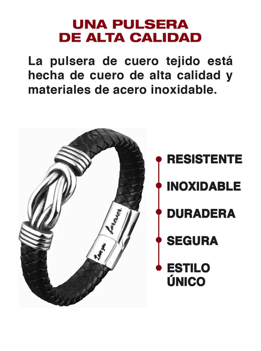 PULSERA DE CUERO TRENZADA