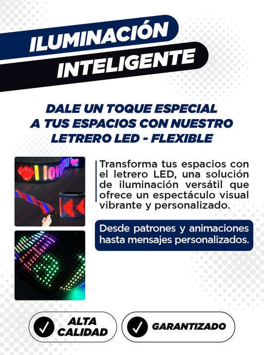 LETRERO LED FLEXIBLE