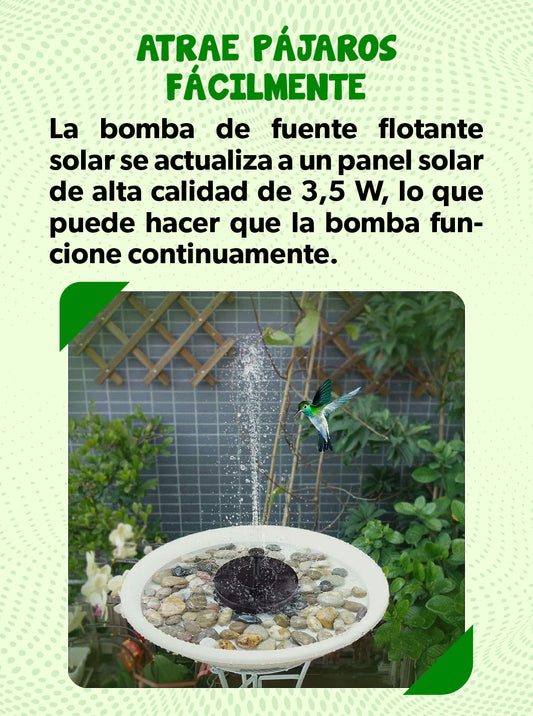 FUENTE SOLAR PARA JARDÍN