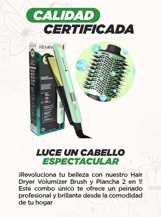 PLANCHA PARA EL CABELLO MAS CEPILLO