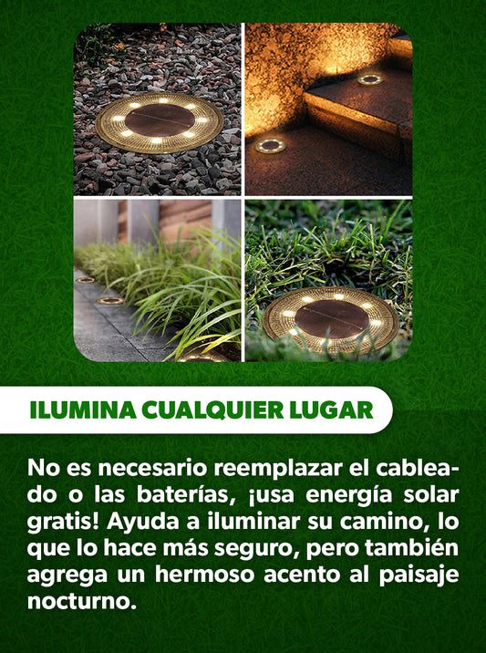 LUCES LED DE CESPED PARA JARDÍN