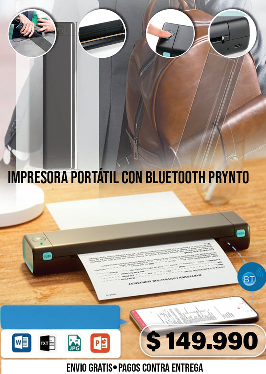 E-IMPRESORA PORTÁTIL CON BLUETOOTH PRYNTO