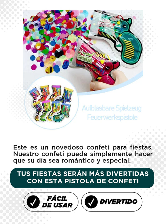 JUGUETE PISTOLA INFLABLE