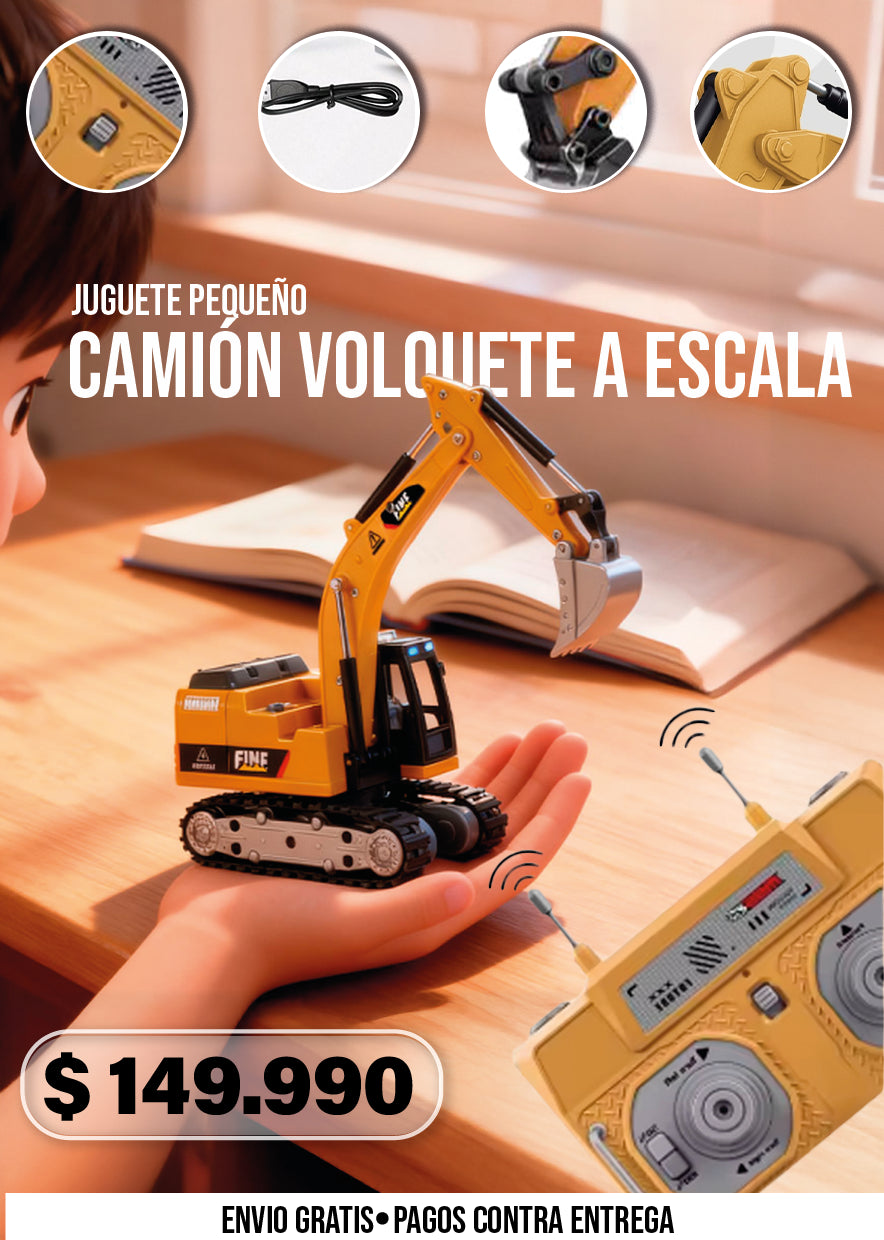JUGUETE MINI VOLQUETA A ESCALA