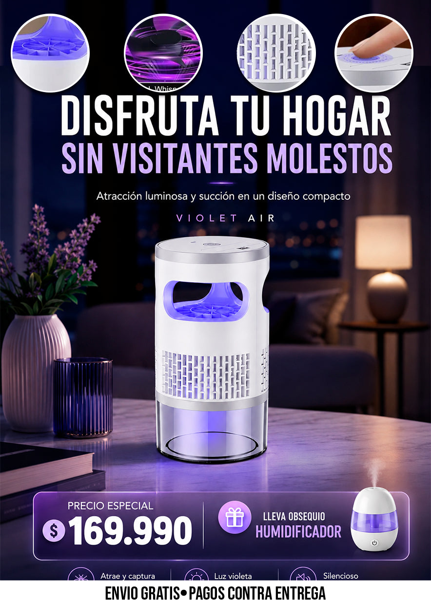 LÁMPARA ATRAPA INSECTOS