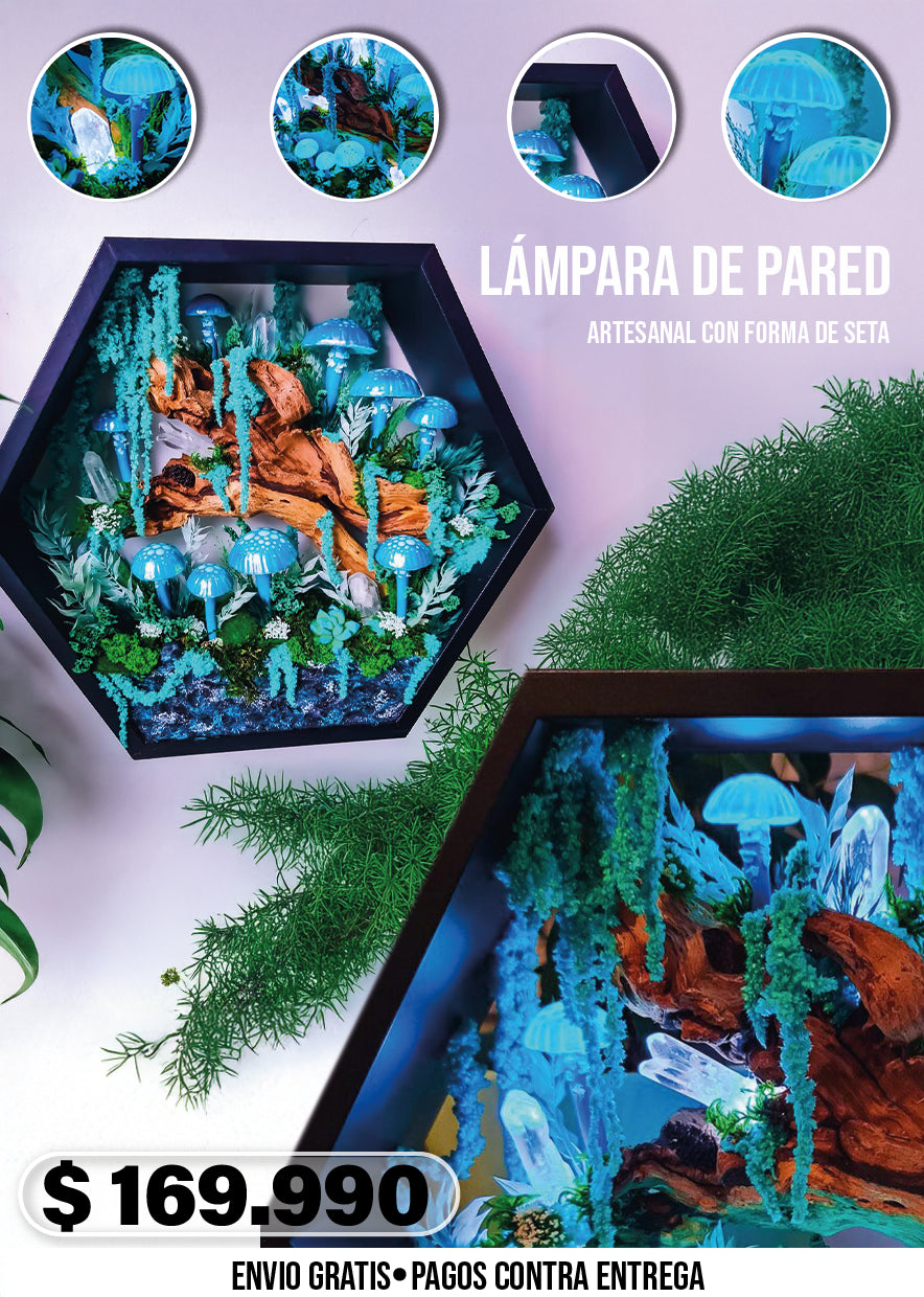 LÁMPARA DE PARED ARTESANAL