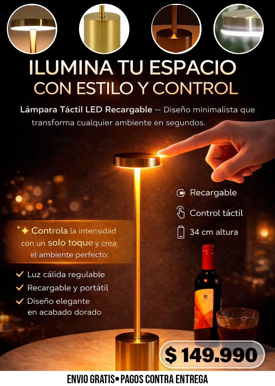 LÁMPARA TÁCTIL LED