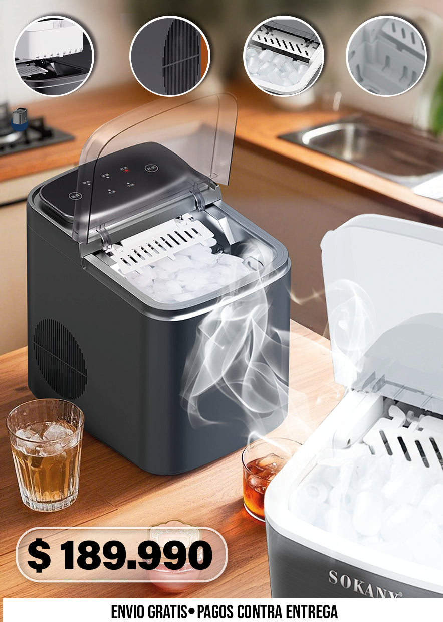 E-MÁQUINA DE HIELO PÓRTATIL