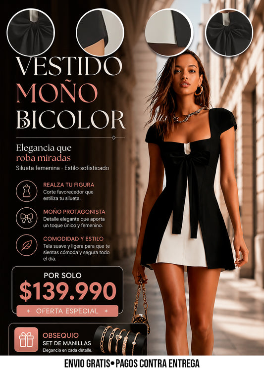 MINIVESTIDO CON DETALLE DE LAZO