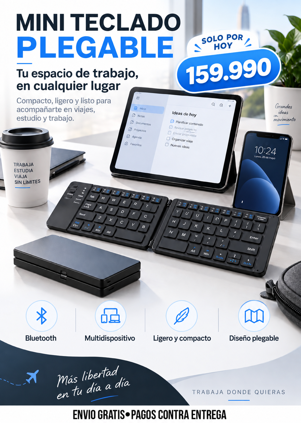 MINI TECLADO PLEGABLE