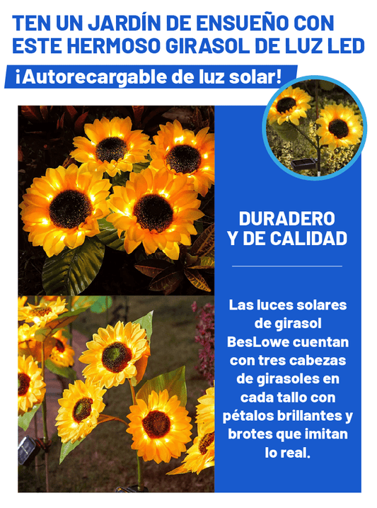 FAROLA SOLAR DE GIRASOL