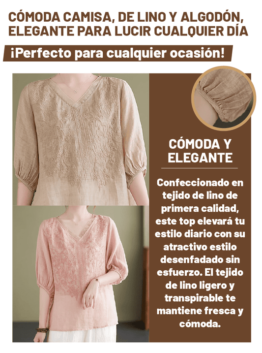 CAMISA DE LINO PARA MUJER