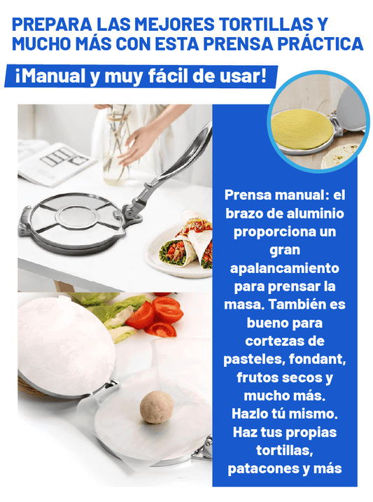 PRENSA DE MANO PARA TORTILLAS