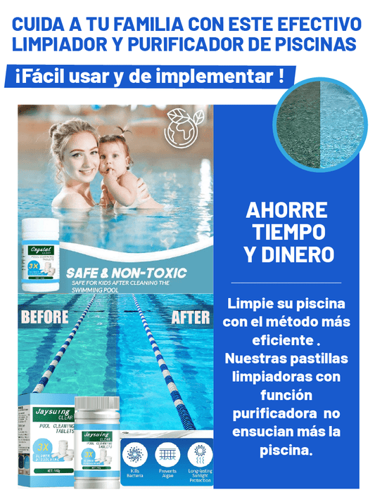 PASTILLAS PARA LIMPIAR PISCINA