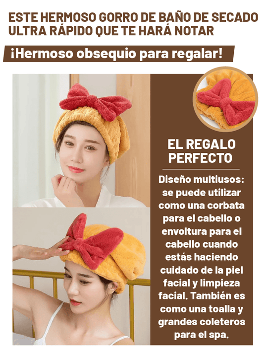 GORRO DE BAÑO SECADO RÁPIDO