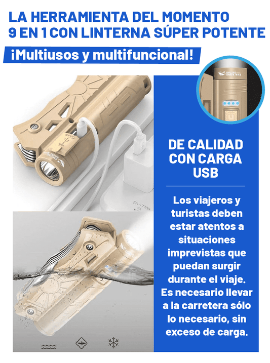 MULTIHERRAMIENTA CON LINTERNA FUNCIONAL