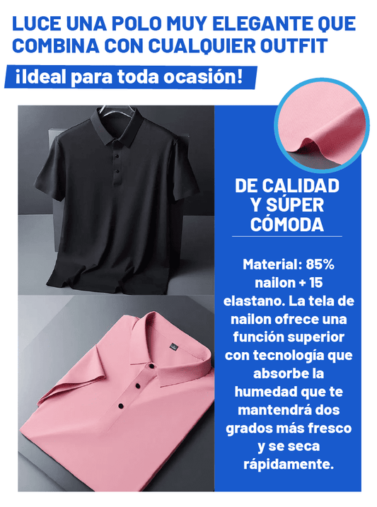 POLO DE SEDA PARA HOMBRE