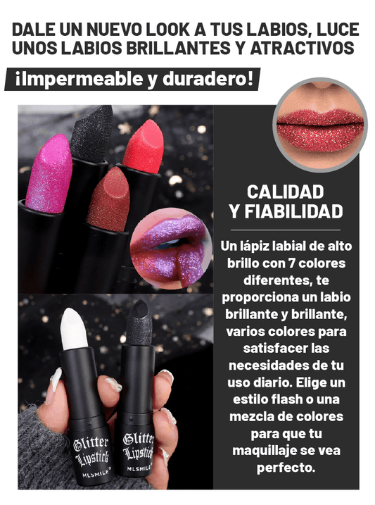 LABIAL CON GLITTER