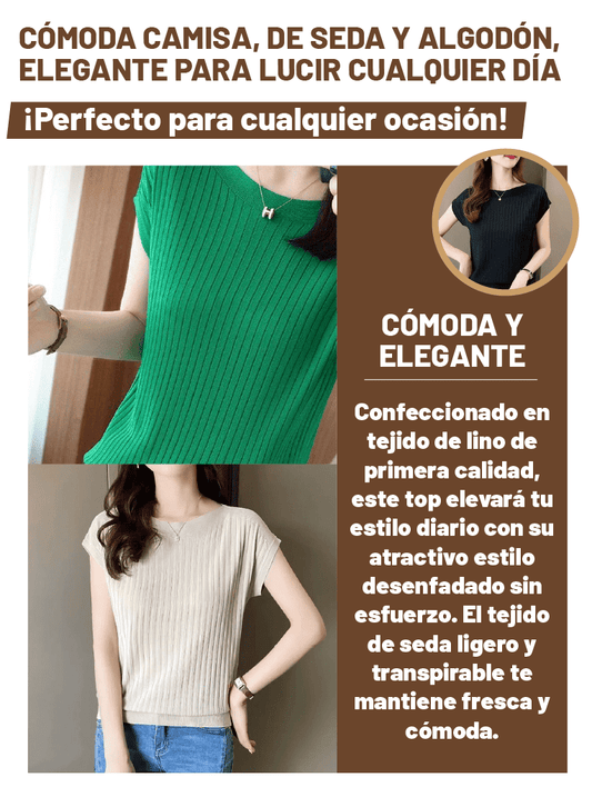 CAMISA DE SEDA PARA MUJER