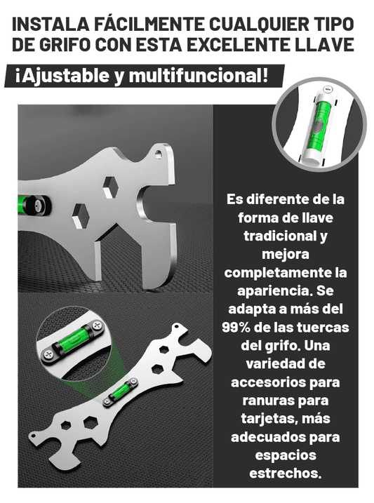 LLAVE DE GRIFO MULTIFUNCIONAL