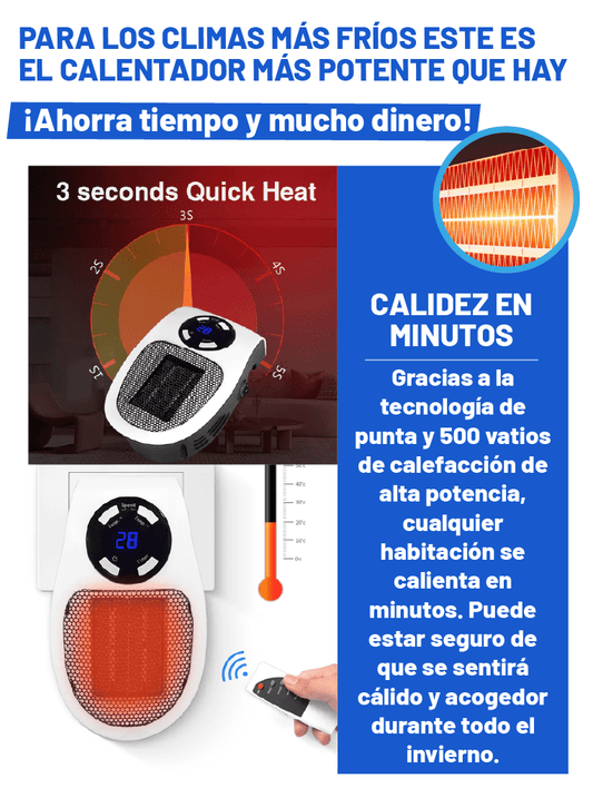 CALENTADOR ELÉCTRICO PORTÁTIL