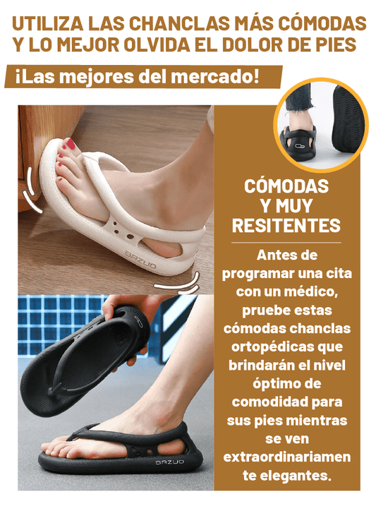 CHANCLAS CÓMODAS Y ORTOPÉDICAS Nv