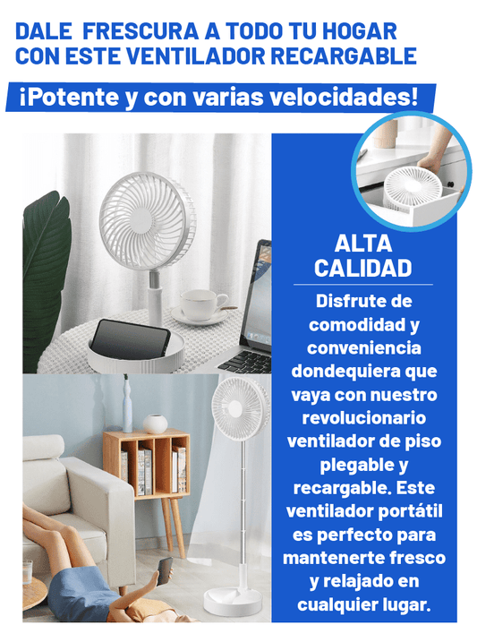 VENTILADOR DE PISO PLEGABLE