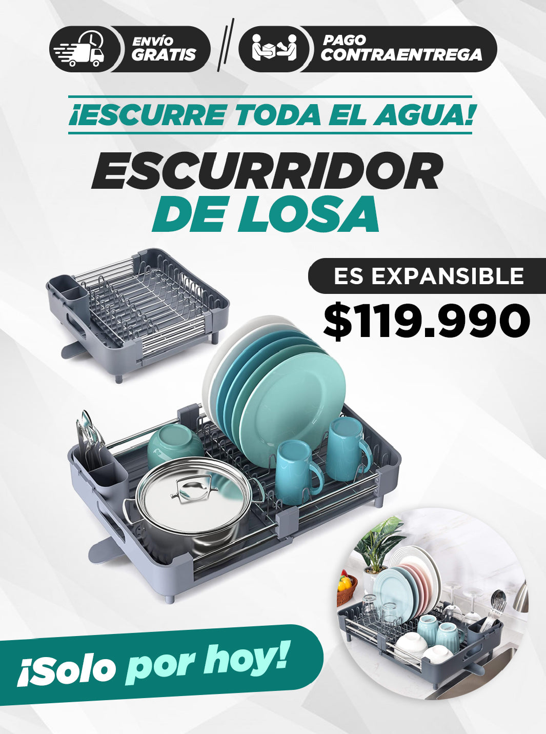 ESCURRIDOR DE LOSA EXPANSIBLE