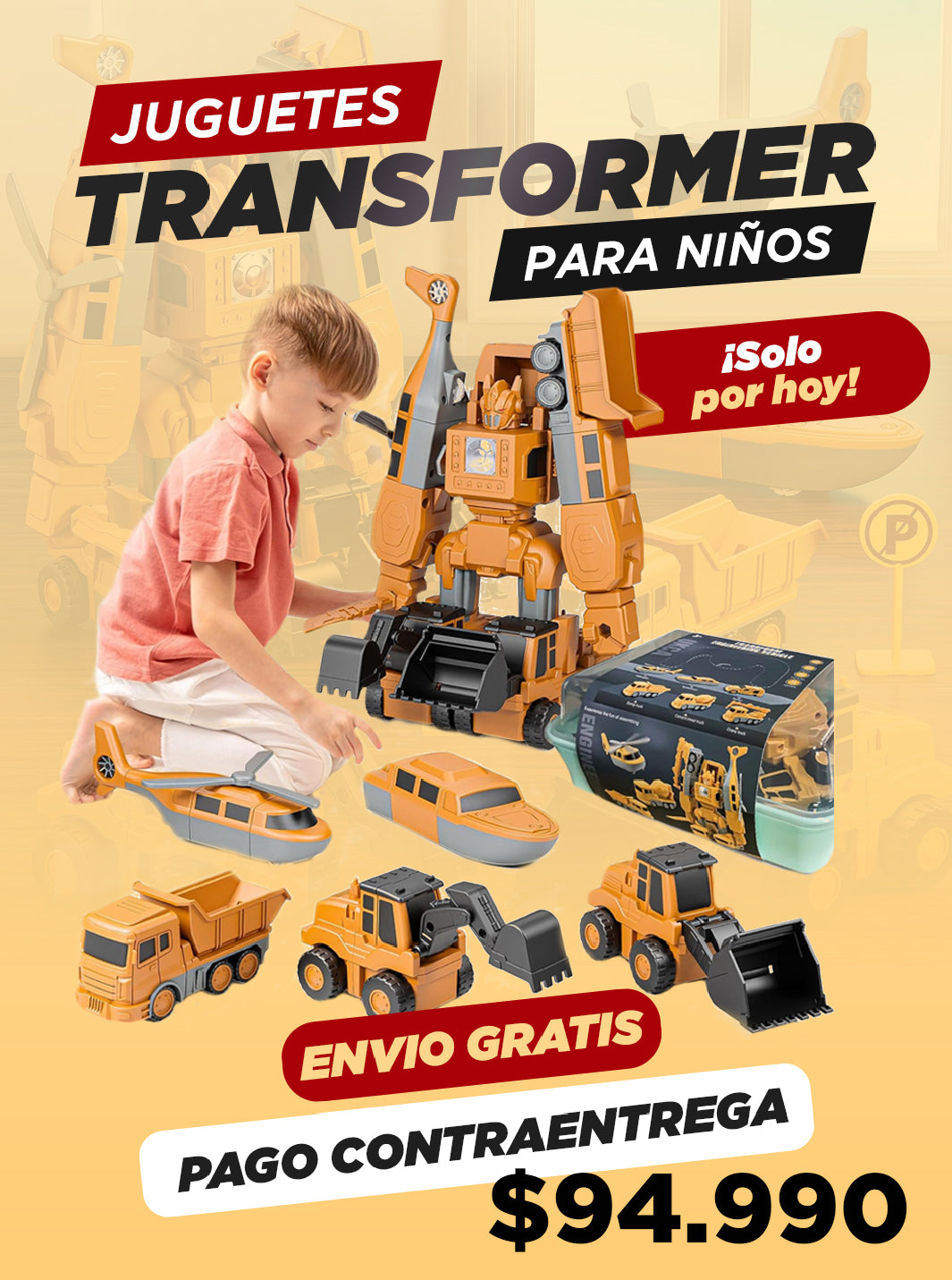 JUGUETE TRANSFORMER PARA NIÑOS