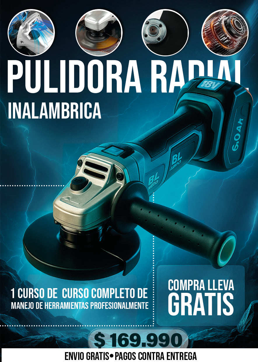 PULIDORA RADIAL INALAMBRICA