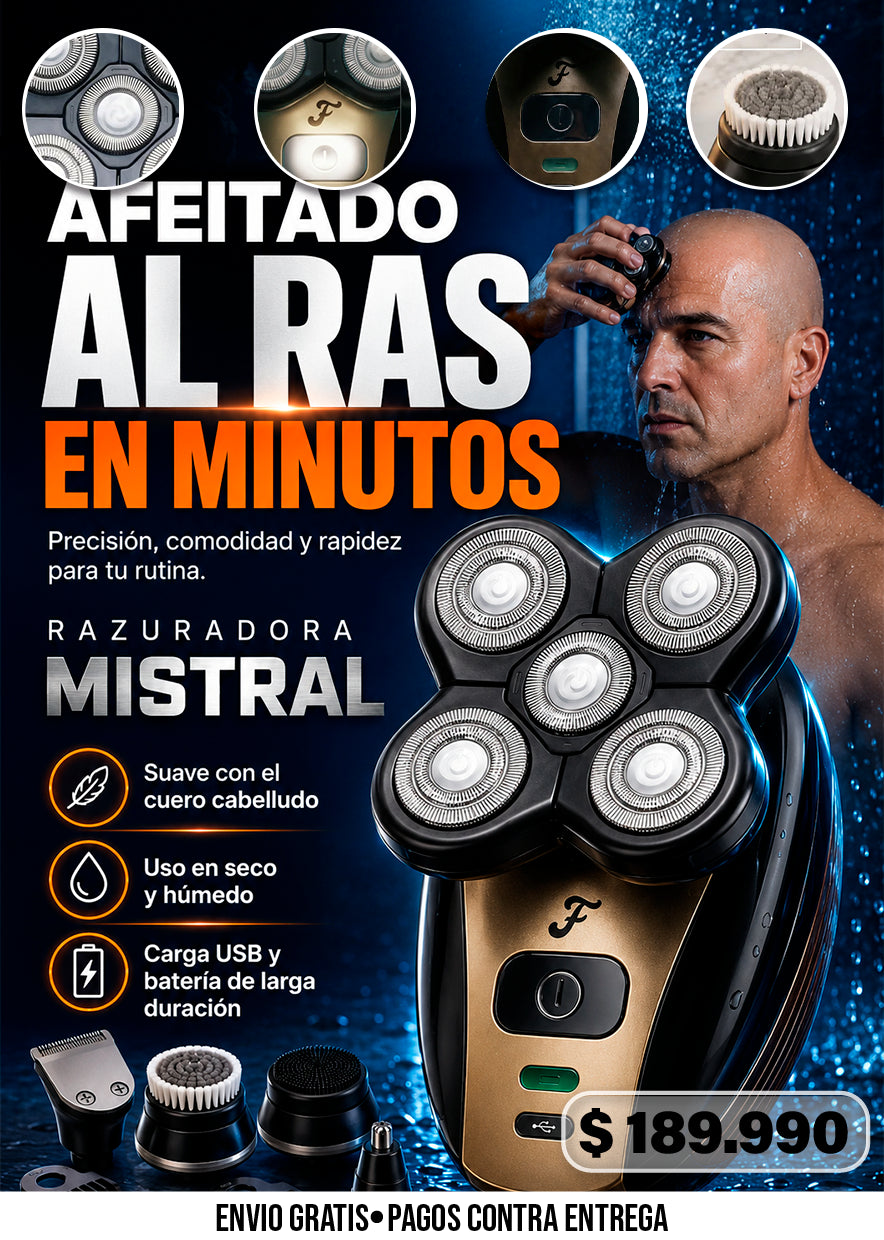 RAZURADORA DE 3 CABEZALES MISTRAL