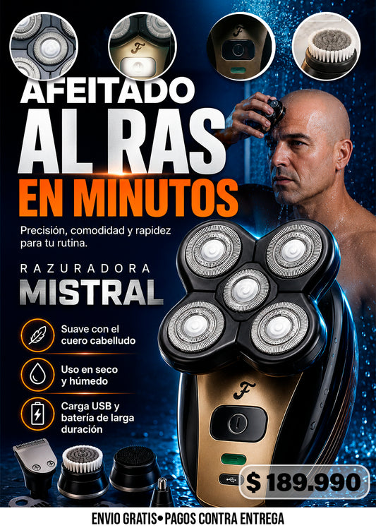RAZURADORA DE 3 CABEZALES MISTRAL